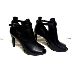 Michael Kors Black Peep-Toe Heeled Boots